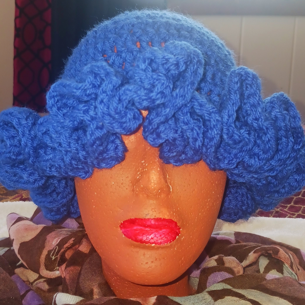 Handmade Blu Ivy Crochet Hat